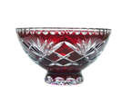 Ruby crystal bowl 23 cm Pineapple