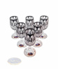 Black crystal vodka glasses 25ml French
