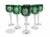 Emerald crystal wine glasses 280ml Olive Mill