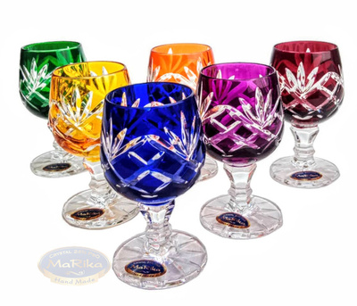 Vasos de vodka de cristal de colores 40 ml