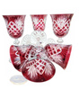 Ruby crystal wine glasses 170 ml Pineapple