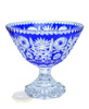 Crystal cobalt bowl
