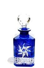 Cobalt crystal whiskey decanter Grinder Olive