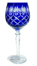 Cobalt crystal wine glasses 280 ml Crate Olive