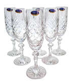 Crystal champagne glasses 170ml Pineapple