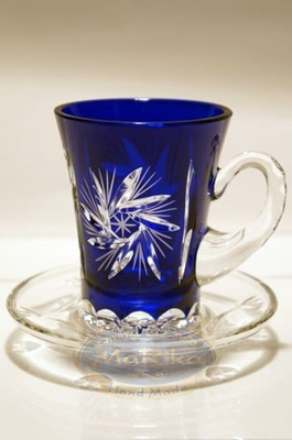 Kryształowa kobaltowa filiżanka 100ml