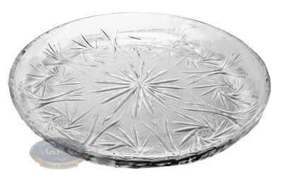 Crystal cake plate