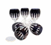 Black crystal liqueur glasses 60ml Line 6 pieces