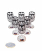 Black crystal vodka glasses 25ml French