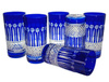 Black crystal water and drink glasses 320ml French