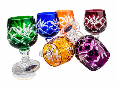 Vasos de vodka de cristal de colores 40 ml