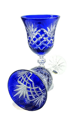 Cobalt crystal wine glasses 280ml Pineapple