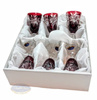 Ruby crystal vodka glasses 40 ml Olive Mill