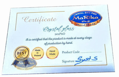 Grawerowany bursztynowy zestaw myśliwski do wina