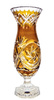 Bursztynowy kryształowy wazon 40 cm Młynek