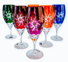 Coloured Crystal Beer Glasses 500 ml Mill Olive