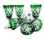 Emerald crystal vodka glasses 40 ml Pineapple