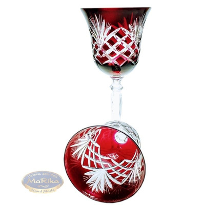 Ruby crystal wine glasses 280 ml Pineapple