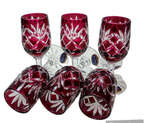 Ruby crystal vodka glasses 25 ml Pineapple