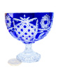 Crystal cobalt bowl
