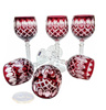 Ruby crystal wine glasses 280ml Crate Olive