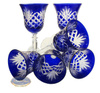 Cobalt crystal wine glasses 280 ml Pineapple