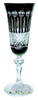 Black crystal champagne glasses 150 ml Baccarat