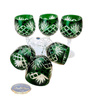 Emerald crystal wine glasses 280 ml Pineapple
