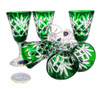 Emerald crystal vodka glasses 40 ml Pineapple