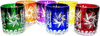 Colour crystal glasses for whisky 280ml