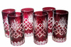 Ruby crystal water and drink glasses 320 ml Pineapple