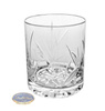Crystal whisky glasses 350ml Frosted leaf