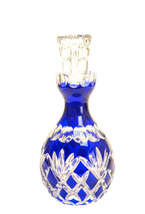 Cobalt crystal decanter Pineapple