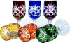 Coloured crystal vodka glasses 25ml