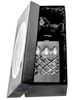 Black crystal whiskey carafe 700 ml Grid Olive