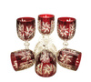 Ruby crystal wine glasses 240 ml Olive Mill