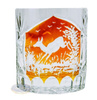 Crystal set with a hunting motif carafe and glasses for whisky