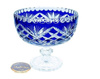Cobalt crystal bowl 16 cm Pineapple