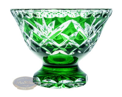 Emerald crystal fruit bowl 12 cm Pineapple