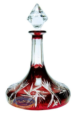 Ruby crystal decanter 800 ml Mill Olive