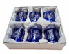 Cobalt crystal whisky glasses 280ml Olive Mill
