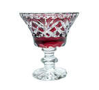 Ruby crystal platter 12 cm Pineapple