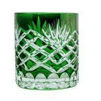 Emerald crystal whiskey glasses 280 ml