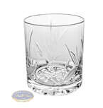 Crystal whisky glasses 350ml Frosted leaf