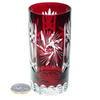 Ruby crystal water glasses 320ml Olive Mill