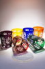 Colour crystal glasses for whisky 280ml