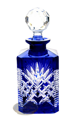 Cobalt whiskey decanter Pineapple