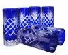Cobalt crystal water and drink glasses 320 ml Pineapple