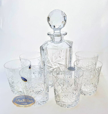 Kryształowy zestaw do Whisky Młynek