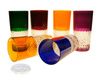 Colourful crystal glasses for water and drinks 320 ml Crèche